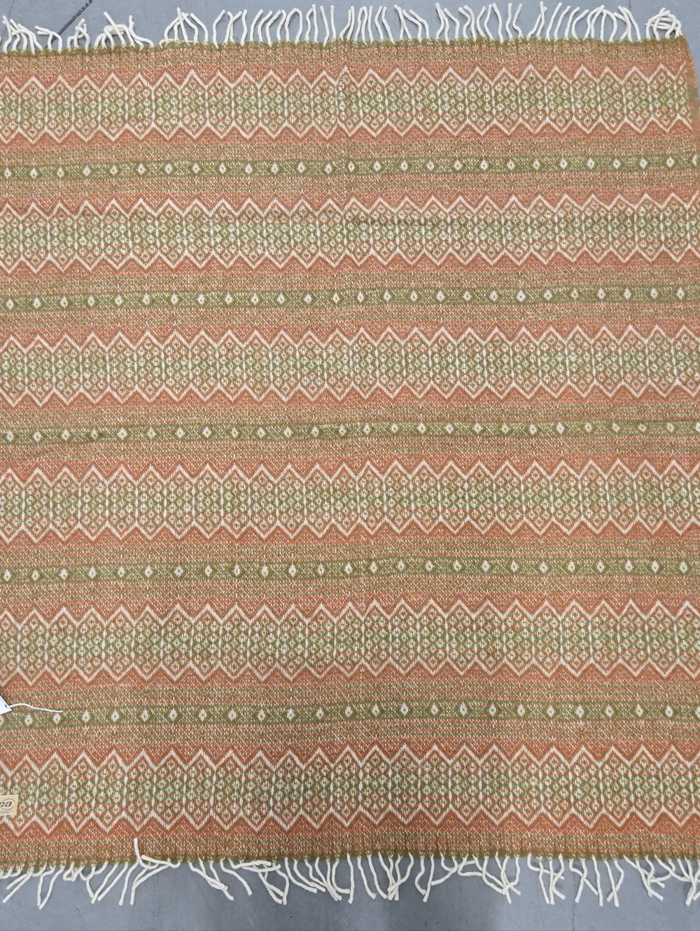 NWT Faribo 100% Wool‎ Fringed Blanket